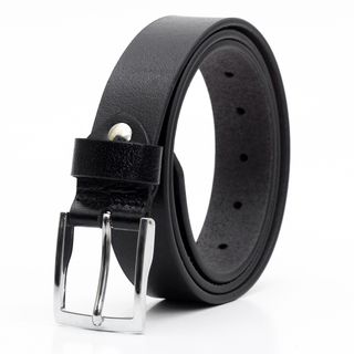 Thắt lưng dây nịt da bò AT Leather M4K35-01 màu đen khóa kim