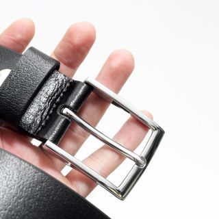 Thắt lưng dây nịt da bò AT Leather M4K35-01 màu đen khóa kim