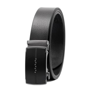 Thắt lưng dây nịt da bò AT Leather M4-09 màu đen khóa tự động