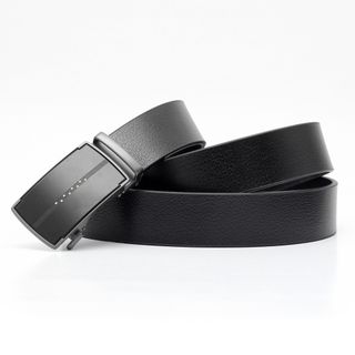 Thắt lưng dây nịt da bò AT Leather M4-09 màu đen khóa tự động