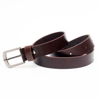 Thắt lưng dây nịt da bò AT Leather M4K-04 màu nâu khóa kim