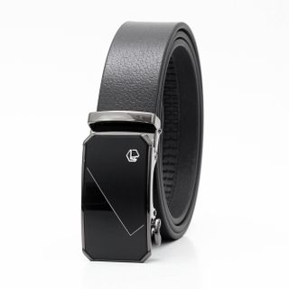 Thắt lưng dây nịt da bò AT Leather M4-07 màu đen khóa tự động