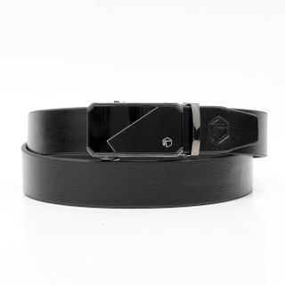 Thắt lưng dây nịt da bò AT Leather M4-07 màu đen khóa tự động