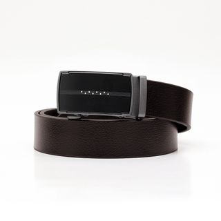 Thắt lưng dây nịt da bò AT Leather M4-09 màu nâu khóa tự động