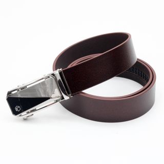 Thắt lưng dây nịt da bò AT Leather M4-01 màu nâu khóa tự động