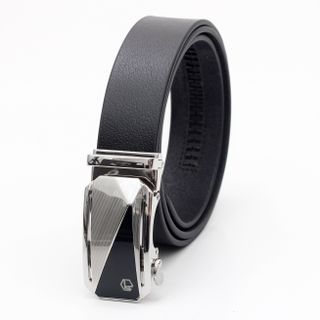Thắt lưng dây nịt da bò AT Leather M4-01 màu đen khóa tự động