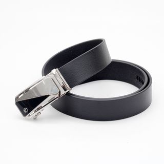 Thắt lưng dây nịt da bò AT Leather M4-01 màu đen khóa tự động
