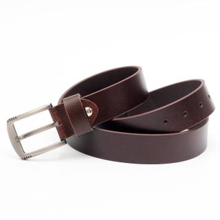 Thắt lưng dây nịt da bò AT Leather M4K-05 màu nâu khóa kim