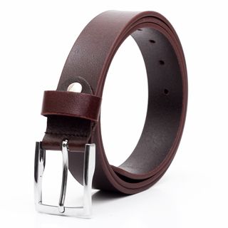 Thắt lưng dây nịt da bò AT Leather M4K35-01 màu nâu khóa kim