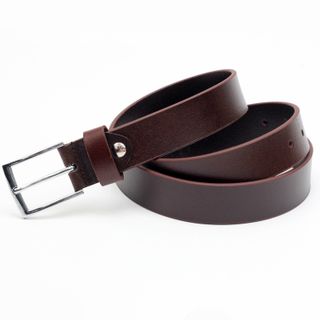 Thắt lưng dây nịt da bò AT Leather M4K35-01 màu nâu khóa kim