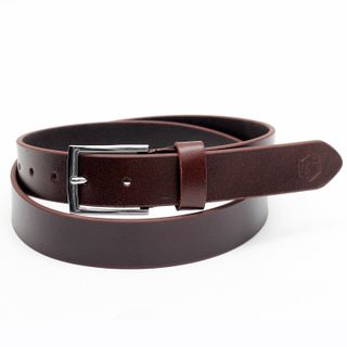 Thắt lưng dây nịt da bò AT Leather M4K35-01 màu nâu khóa kim
