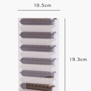 Hộp Đựng 10 Kẹp Miệng Túi Thực Phẩm Treo Tường