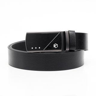 Thắt lưng dây nịt da bò AT Leather M4-05 màu đen khóa tự động