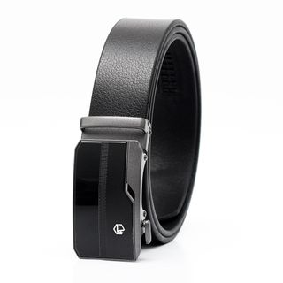 Thắt lưng dây nịt da bò AT Leather M4-10 màu đen khóa tự động