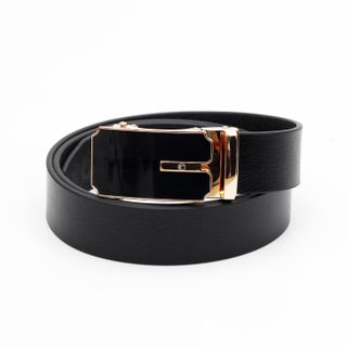 Thắt lưng dây nịt da bò AT Leather M4-02 màu đen khóa tự động