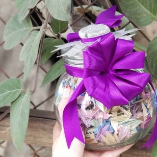 Lọ thuỷ tinh đựng sao,hạc giấy