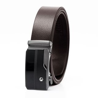 Thắt lưng dây nịt da bò AT Leather M4-10 màu nâu khóa tự động
