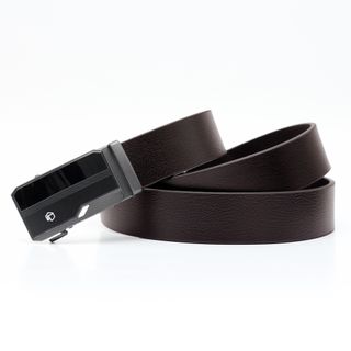 Thắt lưng dây nịt da bò AT Leather M4-10 màu nâu khóa tự động