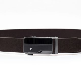Thắt lưng dây nịt da bò AT Leather M4-10 màu nâu khóa tự động