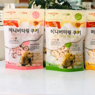 BÁNH COOKIE MẬT ÔNG 120G Honey Butter Ring Cookie (cookie&mam) (vị truyền thống/sữa chua/ thịt nướng/bơ chuối/khoai lang tím)