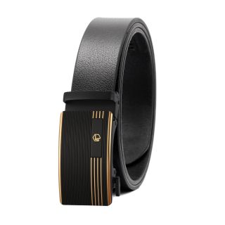 Thắt lưng dây nịt da bò AT Leather M4-13 màu đen khóa tự động