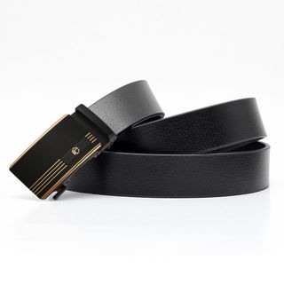 Thắt lưng dây nịt da bò AT Leather M4-13 màu đen khóa tự động