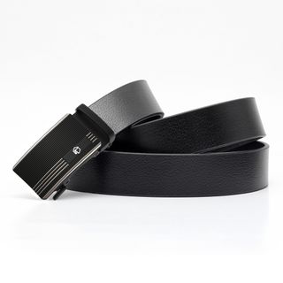Thắt lưng dây nịt da bò AT Leather M4-13 màu đen khóa tự động