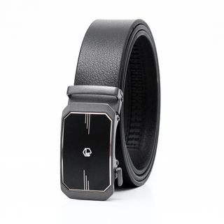 Thắt lưng dây nịt da bò AT Leather M4-11 màu đen khóa tự động