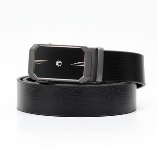 Thắt lưng dây nịt da bò AT Leather M4-11 màu đen khóa tự động