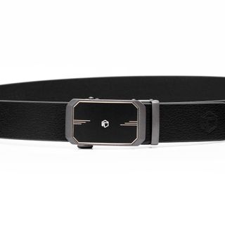 Thắt lưng dây nịt da bò AT Leather M4-11 màu đen khóa tự động