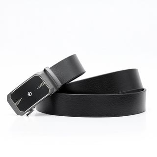 Thắt lưng dây nịt da bò AT Leather M4-11 màu đen khóa tự động