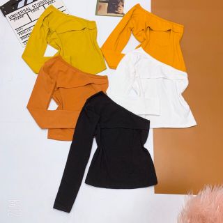Áo lệch vai cổ xẻ cao cấp