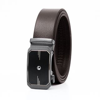 Thắt lưng dây nịt da bò AT Leather M4-11 màu nâu khóa tự động