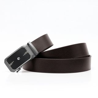Thắt lưng dây nịt da bò AT Leather M4-11 màu nâu khóa tự động