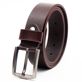 Thắt lưng dây nịt da bò AT Leather M4K-02 màu nâu khóa kim