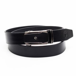 Thắt lưng dây nịt da bò AT Leather M4-03 màu đen khóa tự động