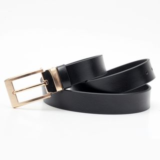 Thắt lưng dây nịt da bò AT Leather M4K35-03 màu đen khóa kim