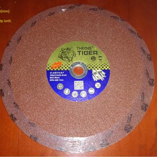 Đá cắt sắt/Inox hiệu Tiger màu đỏ 350mm(3,5 tấc) giá sỉ