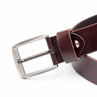 Thắt lưng dây nịt da bò AT Leather M4K-03 màu nâu khóa kim