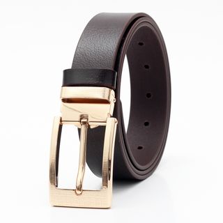 Thắt lưng dây nịt da bò AT Leather M4K35-03 màu nâu khóa kim