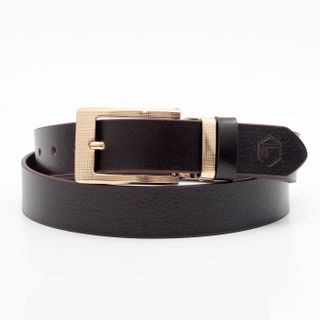 Thắt lưng dây nịt da bò AT Leather M4K35-03 màu nâu khóa kim