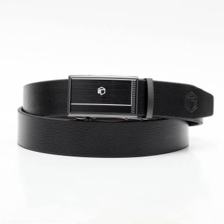 Thắt lưng dây nịt da bò AT Leather M4-06 màu đen khóa tự động