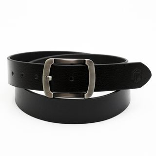 Thắt lưng dây nịt da bò AT Leather M4K-01 màu đen khóa kim