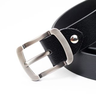 Thắt lưng dây nịt da bò AT Leather M4K-01 màu đen khóa kim