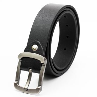 Thắt lưng dây nịt da bò AT Leather M4K-01 màu đen khóa kim
