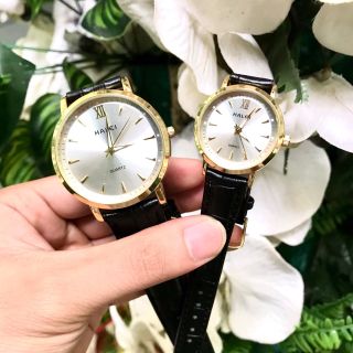 Đồng hồ đôi dây da