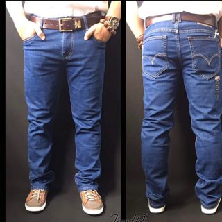 Quần jeans dài nam trung niên ống suông cao cấp