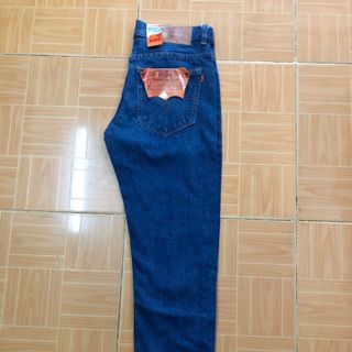 Quần jeans dài nam trung niên ống suông cao cấp