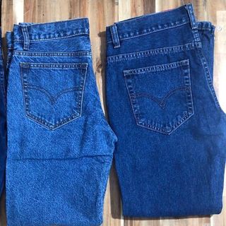 Quần jeans dài nam trung niên ống suông cao cấp