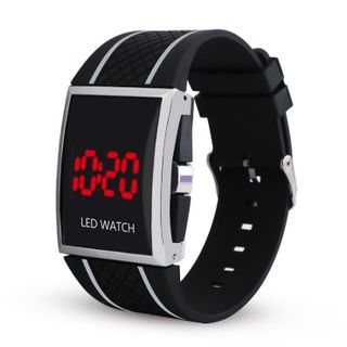 Đồng hồ đèn led thể thao mặt vuông LED WATCH-78ujuyuky giá sỉ